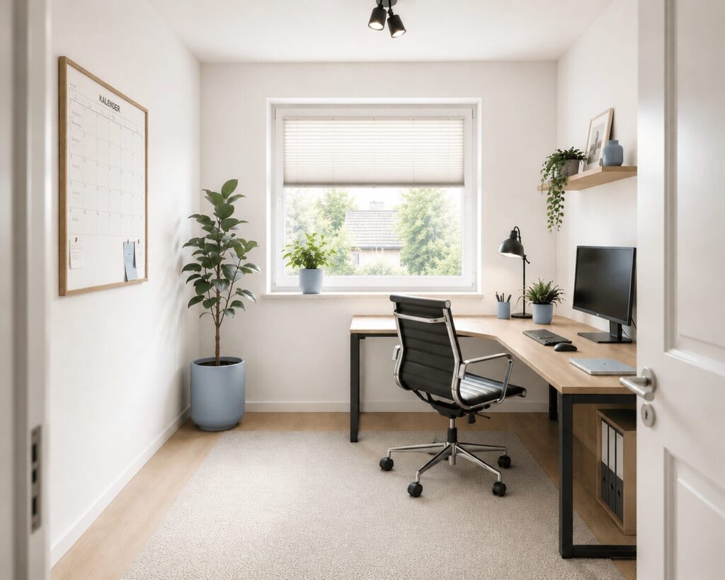 Arbeitszimmer mit Gaube