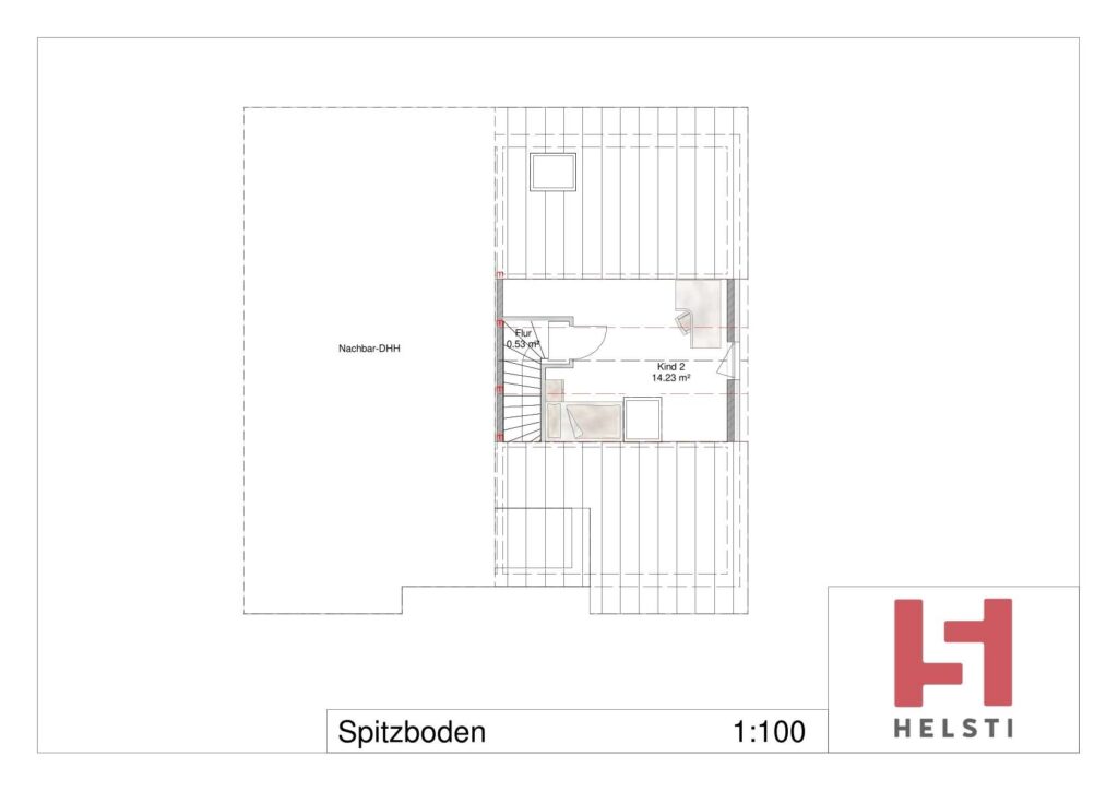 Grundriss Spitzboden