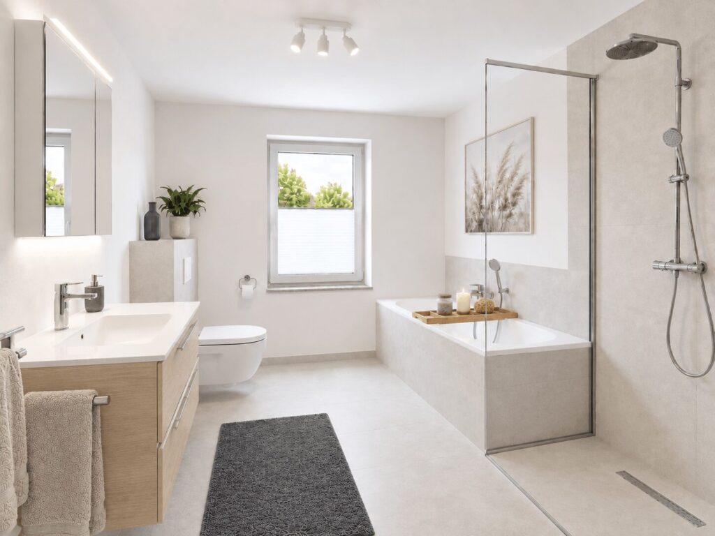 Tageslicht pur im Badezimmer